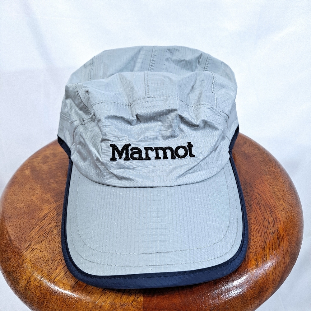 Marmot Grey And Blue Precip Baseball Hat NWOT